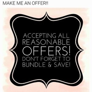 All reasonable offers allowed